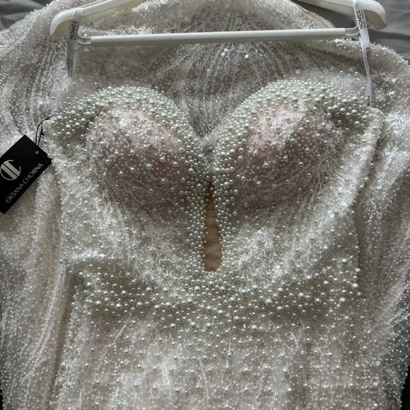 NEW Oksana Chorna Cornelia Beaded Wedding Dress - Picture 6 of 8